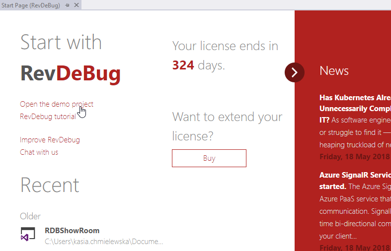 Open demo project